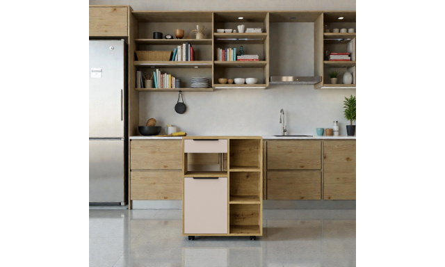 Kredenc Siena 70cm nízký, dub artisan/cashmere