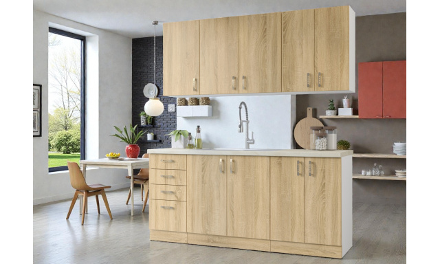 Elegantní kuchynská linka Sotio B 180cm, dub sonoma