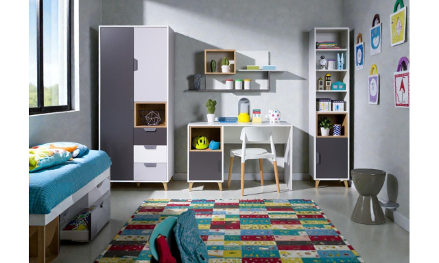 Studentský pokoj Beluga (vzorová sestava E)