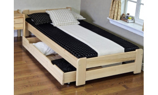 Postel z masivu Sotoro 90x200cm, borovice (přírodní)