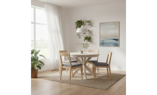 2x čalouněná židle MODEN s dřevěnými nohami