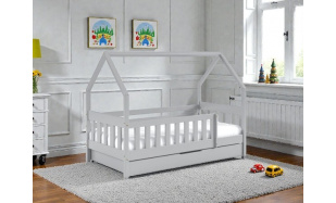 Postel Domeček 190x80cm, borovice šedá