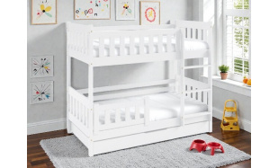 Patrová postel Lenny 190x80cm, borovice bílá