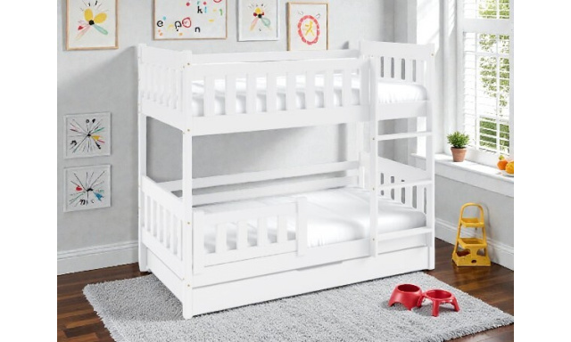 Patrová postel Lenny 190x80cm, borovice bílá