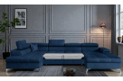 Luxusní rohová sedačka Bamako, modrá