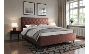 Kvalitní manželská postel Panama 160x200cm, Terra 63