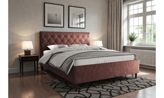 Kvalitní manželská postel Panama 160x200cm, Terra 63