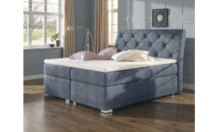 Kontinentální postel Tiago 180x200cm, modrá