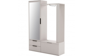 Šatní skříň se zrcadlem a 2 zásuvkami LORENZO