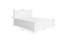 Dvoulůžková postel s úložným prostorem TOPIQ s výběrem velikosti a potahu!