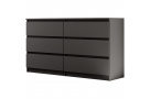 Komoda se šesti zásuvkami LINDA s výběrem dekoru