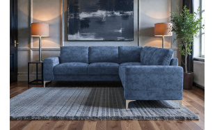 Rohová sedací souprava Aneta max, modrá Terra 