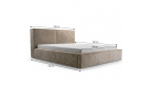 Čalouněná postel s úložným boxem 160x200 GIANA