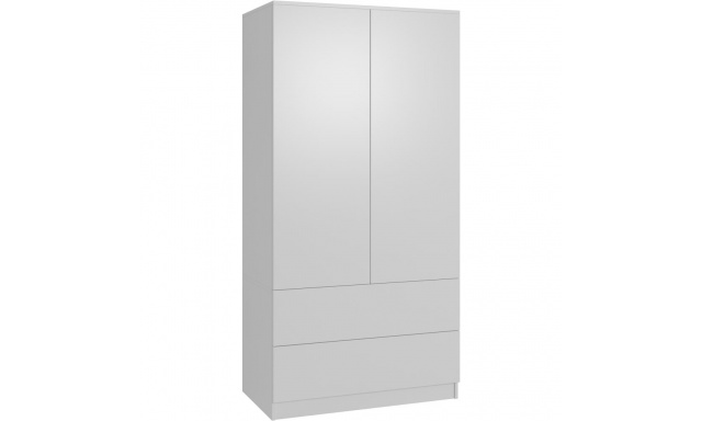Šatní skříň s otočnými dveřmi a zásuvkami CLASSIC 90 cm