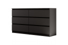 Komoda se šesti zásuvkami LINDA s výběrem dekoru
