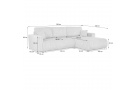 Rohová pohovka s funkcí spaní PORTO L