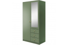 Šatní skříň se 2 dveřmi a zrcadlem SOLEA LUX