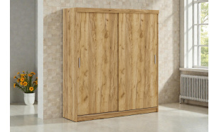 šatní skřín Dexter 203cm, dub craft gold 