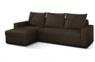 Moderní rohová sedačka Horde, hnědá