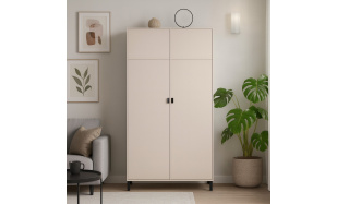 Dvoudveřová šatní skříň Cortina