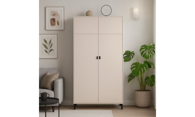 Dvoudveřová šatní skříň Cortina
