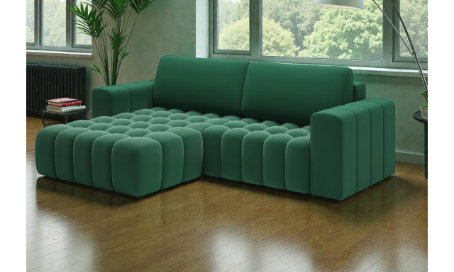 Kvalitní rohová sedačka Ariana, zelená