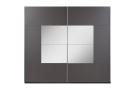 Šatní skříň BROOKLYN s posuvnými dveřmi a zrcadlem
