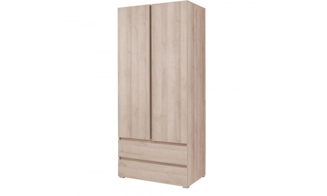 Šatní skříň s otočnými dveřmi bez zrcadla C02 COSMO 90 cm