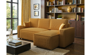 Rohová sedačka Bernie, žlutá 