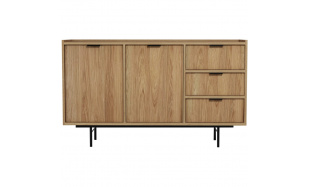 Komoda se 3 zásuvkami a 2 dvířky EVRON