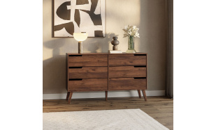 Komoda NOREL se 6 zásuvkami