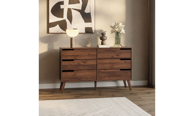 Komoda NOREL se 6 zásuvkami