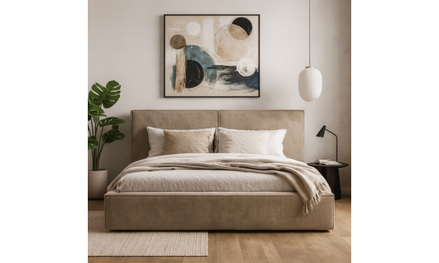 Čalouněná postel s úložným boxem 160x200 GIANA