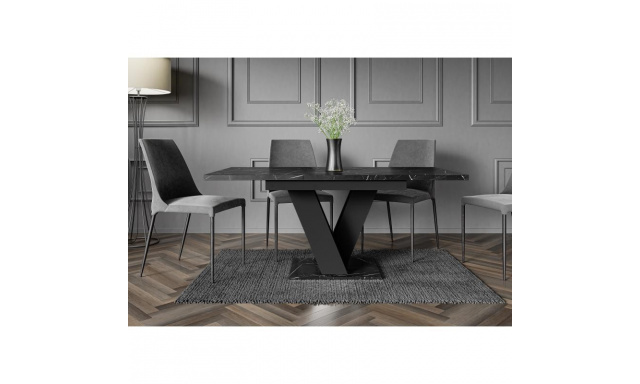 Rozkládací jídelní stůl MASIV ROYAL 120-160x80 cm