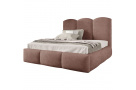 Manželská postel s úložným boxem a rámem BERO (s výběrem rozměru a potahu)