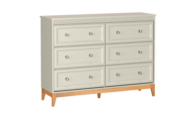 Komoda CHARLOTT se 6 zásuvkami