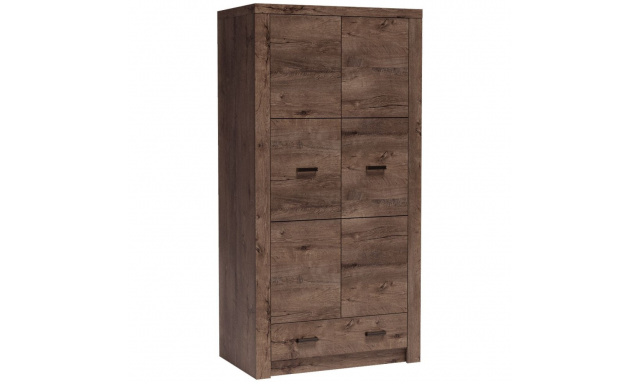 Šatní skříň s 1 zásuvkou a 2 dveřmi POLIS