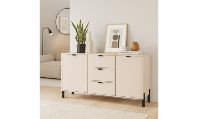 Komoda se 2 dvířky a 3 zásuvkami CORTINA