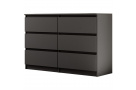 Komoda se šesti zásuvkami LINDA s výběrem dekoru