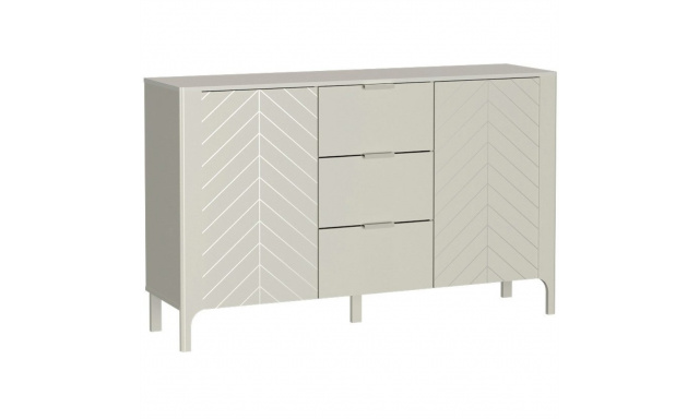 Komoda se 3 zásuvkami a 2 dvířky LUME