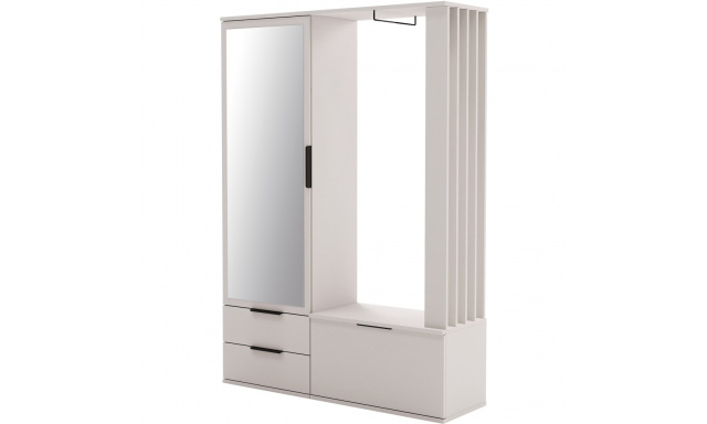 Šatní skříň se zrcadlem a 2 dveřmi FILO