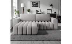 Kvalitní rohová sedačka Ariana, šedá