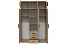 Šatní skříň s dveřmi, horní částí, zrcadlem a 3 dveřmi KAVO