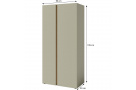 Šatní skříň LICO se 2 dveřmi