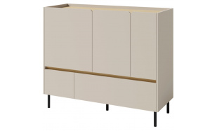 Komoda se 2 zásuvkami a 3 dvířky LICO