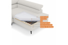 Rohová pohovka s funkcí spaní a s výběrem potahu MELLOW