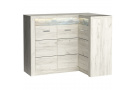 Rohová komoda se 3 dvířky POLIS