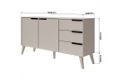 Komoda se 3 zásuvkami a 2 dvířky NOREL