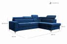 Kvalitní rohová sedačka Bariko s rozkladem, Fresh 16