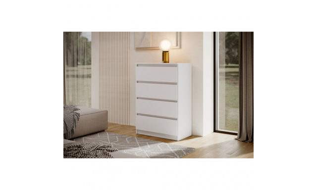 Komoda se čtyřmi zásuvkami LINDA s výběrem dekoru